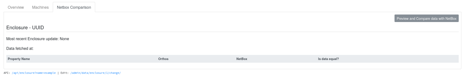 Orthos2 Enclosure Overview NetBox Comparison